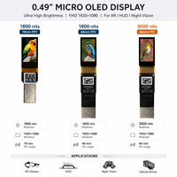 Pantalla Micro OLED FHD de 0.49 Pulgadas, 1920x1080, 3000/1800nits, Interfaz MIPI, para Auriculares AR Industriales