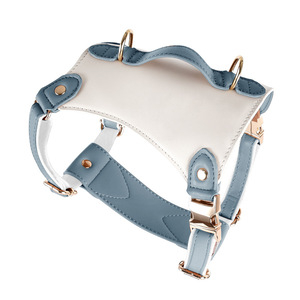 <span class=keywords><strong>Harnais</strong></span> <span class=keywords><strong>pour</strong></span> animaux de compagnie en cuir de luxe <span class=keywords><strong>pour</strong></span> une utilisation en extérieur, durable, réglable <span class=keywords><strong>pour</strong></span> des promenades sûres et élégantes - Product Image 1