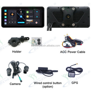 Mô hình mới 6.25 inch xách tay moto màn hình Android 14 hệ thống GPS màu xanh răng Navigation IPX7 không thấm nước thông minh Moto máy ảnh Carplay - Product Image 5