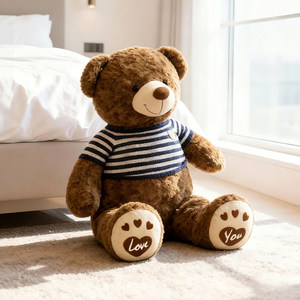Orsacchiotto Gigante Personalizzato di San Valentino, Grande Peluche con Cuore sulle Zampe, Morbido Orso per Regalo d'Amore, Vendita all'Ingrosso - Product Image 3