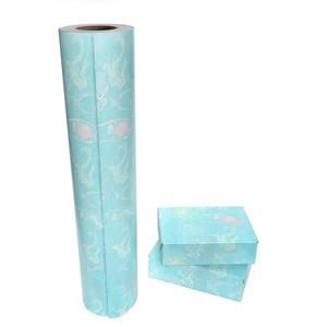 Custom Eco-Friendly Sea Life Pattern Gift <b>Wrap</b> <b>Paper</b> <b>Roll</b> Double-Sided Coated Art <b>Paper</b> 100GSM Recyclable Digital Printing - Product Image 1