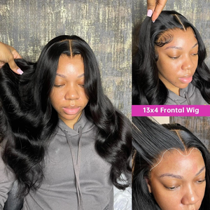 Parrucca Frontale in Pizzo a Forma di M con Onde Naturali, Capelli Umani Vietnamiti Grezzi, Frontale 13x4 Pre-Sfoltito, Parrucche Frontali in Pizzo HD con Attaccatura Naturale - Product Image 3