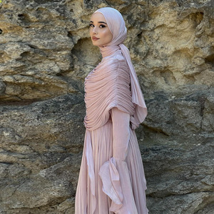 <span class=keywords><strong>Abaya</strong></span> Y27 pour femmes musulmanes, respirante, élégante, style Dubaï, sur mesure, avec bretelles croisées, col montant, longueur cheville, manches longues, décontractée - Product Image 4
