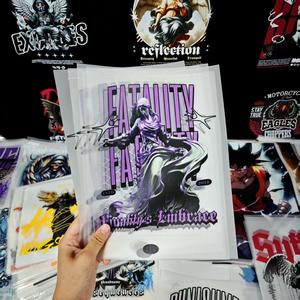 DTF熱伝達デザインカートデザインDTFデジタル印刷カスタムプレス準備Tシャツ - Product Image 1