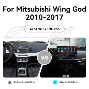 Baoshang 12.3 "แอนดรอยด์ WiFi GPS หน้าจอสัมผัสสำหรับมิตซูบิชิวิงพระเจ้า2010-2017วิทยุเครื่องเล่นวิดีโอมัลติมีเดีย CarPlay - Product Image 3