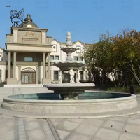 Fontaine de jardin BLVE, décoration paysagère, grande fontaine en marbre pour l'extérieur