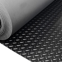 3-8 mm EPDM-Gummiplatte Rutschfeste Diamant-Gummimatte nach Maß zugeschnitten und geformt als Gummibodenbelag