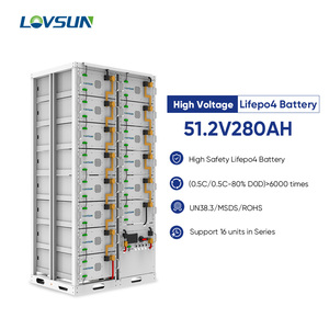 คุณภาพสูง จัดส่งรวดเร็ว แบตเตอรี่ลิเธียมไอออนสำหรับเก็บพลังงาน 50kwh 60kwh 80kwh 100kwh 200kwh แรงดันสูง 51.2V 280Ah - Product Image 2
