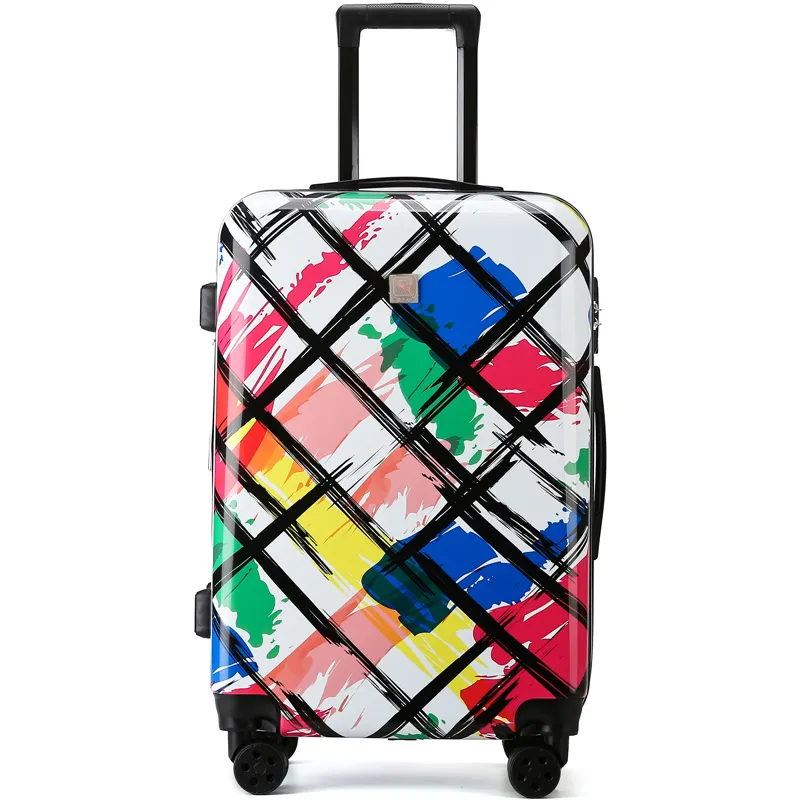 Pailox 20 "24" 28 "प्रचारक उपहार सूटकेस निविड़ अंधकार मुद्रण बड़े क्षमता यात्रा सामान ट्रॉली बैग