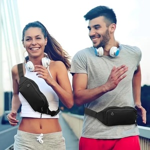 Wholesale Two Way Zipper Polyester Fanny Pack Water Repellent <b>Adjustable</b> <b>Strap</b> Women Belt Bag Casual Crossbody Waist Packs - Product Image 2