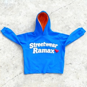 Wholesale Custom 3D for Puff Print Oversized Hoodie Unisex Heavyweight Sweatshirts with Foam Printing Logo Men's Pullover for <b>Wi</b> - Product Image 2