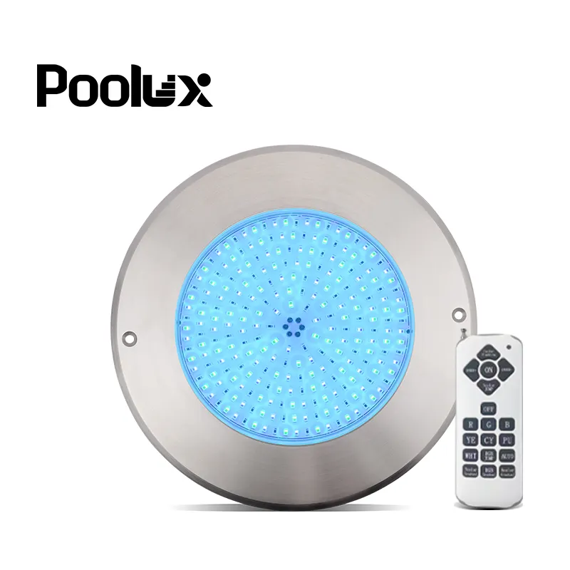 Poolux Patentierte Niche der Marke IP68 Ersetzen Sie dünne 35-W-RGB-LED-Schwimmbadleuchten aus Edelstahl