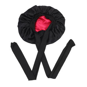 <span class=keywords><strong>Bonnet</strong></span> de <span class=keywords><strong>nuit</strong></span> en satin double couche pour femmes, élastique, à large bord, <span class=keywords><strong>protection</strong></span> des <span class=keywords><strong>cheveux</strong></span>, bandeau de <span class=keywords><strong>nuit</strong></span>, nœud papillon, ruban - Product Image 5