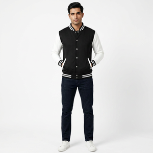 Nouvelle veste de baseball vintage en coton 100% avec manches personnalisées, broderie chenille de haute qualité, style universitaire - Product Image 1