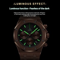 Nouvelle montre à quartz de luxe haut de gamme pour homme en acier inoxydable, aiguilles lumineuses simples, calendrier, décontractée, polyvalente, en alliage, octogonale, chiffres romains