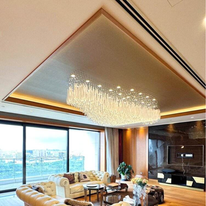 Lustres en cristal de luxe à LED en forme de branche pour salon, design moderne personnalisé pour hôtel, grand centre commercial, salle de banquet - Product Image 6