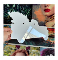 Plaque Ronde en Aluminium de 6, 8 et 10 Pouces, Vierge, Blanche, Personnalisable, pour Impression par Sublimation, Forme Cercle Plat 2D