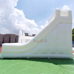 Pesta luar ruangan anak-anak, Castillo Inflable komersial istana tiup Kombo putih bouncing rumah hambatan - Product Image 5