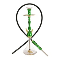 Ensemble Chicha Personnalisable en Alliage d'Aluminium et Résine, 60 cm, pour Bar à Chicha et Lounge, Vente en Gros Usine