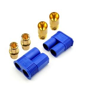 Amass EC2 EC3 <span class=keywords><strong>EC5</strong></span> EC8 RC 배터리 총알 터미널 전원 커넥터 납땜 바나나 플러그 소켓 어댑터 키트 (수/암) - Product Image 4