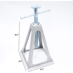 Soporte Triangular de Aluminio para RV, 8.5 Pulgadas de Altura, 6.1 Pulgadas de Base, Resistente para Exteriores, Color Plateado - Product Image 3