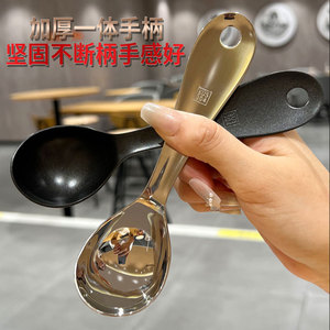 304 Stainless Steel Ice Cream Scoop Thickened Mirror Finish Multi Purpose Fruit Butter Spoon Household Use - Product Image 4