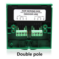 Point de rappel manuel réinitialisable de haute qualité en ABS ignifuge, bouton-poussoir de sortie d'urgence DC 12V/24V, déverrouillage de porte d'urgence vert/rouge, garantie 2 ans