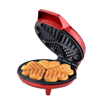 Gaufrier en forme de cœur avec revêtement antiadhésif, idéal pour toute pause petit-déjeuner, déjeuner, gaufres belges, forme cœur