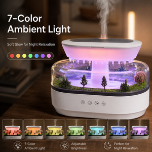 Nuevo Humidificador con Diseño de Bosque y Gotas de <span class=keywords><strong>Lluvia</strong></span>, Micro-paisaje con Forma de Hongo, Control Remoto, Difusor de Nubes con Sonido de <span class=keywords><strong>Lluvia</strong></span> <span class=keywords><strong>para</strong></span> <span class=keywords><strong>Dormir</strong></span> - Product Image 3