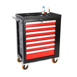 Multi Funcional Móvel Toolbox, Carrinho Sala Pesada Ferramenta Peças, Gaveta Tipo Manutenção Aço Ferramenta Gabinete Car Repair Tool Carrinho