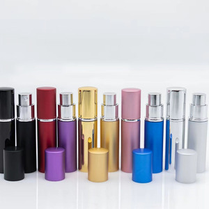 Mini botella atomizadora de aluminio recargable portátil de cilindro redondo de 5Ml de calidad Superior para cosméticos con precio asequible - Product Image 2