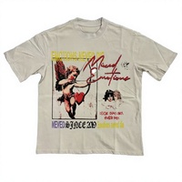 T-shirts pour hommes à manches courtes, style décontracté quotidien, de créateur, avec logo rouge Angel Hot Drilling et motifs mixtes, vente en gros à prix bas