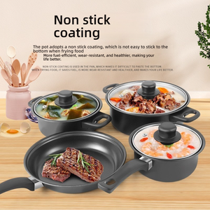 Set di <span class=keywords><strong>Pentole</strong></span> e Padelle da 13 Pezzi, Kit di Utensili da Cucina, Articoli da Cucina, Idee Regalo per Amici e Familiari, Set per Cucinare - Product Image 5