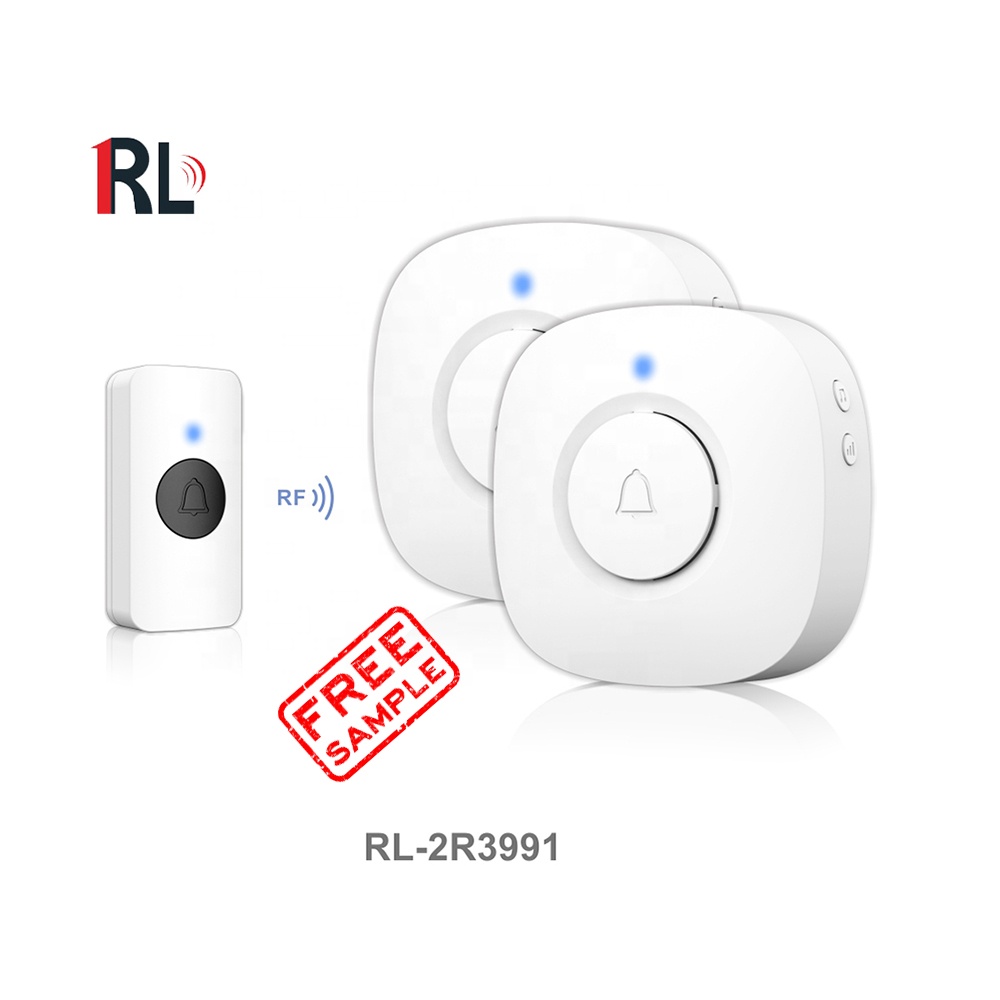 Лидер продаж, Умный домашний водонепроницаемый беспроводной дверной звонок с Wi-Fi, беспроводной дверной звонок с кольцом переменного тока и двумя приемниками