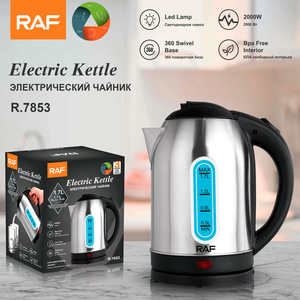 Hervidor Eléctrico Inalámbrico de Acero Inoxidable de Alta Calidad, 2500W, 2L, Hervidor de Agua Rápido, Hervidor Eléctrico Doméstico - Product Image 1