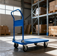 Chariots de manutention à rouleaux fabriqués en usine, divers matériaux, tailles personnalisées, capacités de charge robustes, utilisation pour le shopping, efficaces