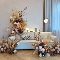 DIY Event-Szenendekoration Set Gemischte Künstliche Blumen Simulierte Blätter für Bühnenfotografie