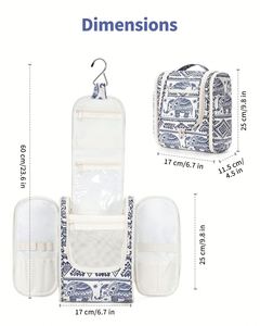 Bolsa de Aseo Colgante Impermeable con Diseño de Elefante, Bolsa de Maquillaje Portátil, Bolsa de Viaje con Asa para Niños, Adolescentes y Niñas - Product Image 4