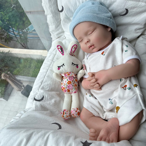 Poupées Reborn Artisanales en Silicone Solide de 18 Pouces, Corps Entier, Réalistes comme des Bébés <span class=keywords><strong>Micro</strong></span> Prématurés, Vente Directe Usine - Product Image 5