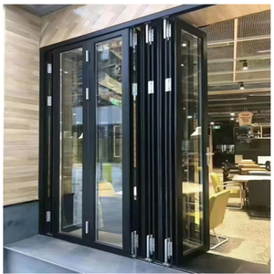 Portes pliantes en verre entièrement en aluminium, disponibles en version manuelle ou électrique, offrant une large vue et un cadre ultra-fin - Product Image 3