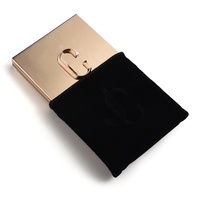 Miroir de poche portable personnalisé de luxe, pliable, double face, couleur or rose, 70x70mm, prix d'usine