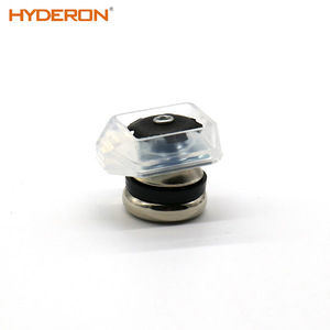 Hyderon Transparent <b>Square</b> Tube Micro <b>Adjustment</b> Foot With Spring Loaded Plug For Table Furniture Legs Stainless Steel Modern - Product Image 1
