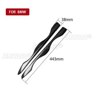 1 paire de garnitures de phares en fibre de carbone véritable pour BMW Série 5 E34 1988-1996, caches de phares, autocollants de voiture - Product Image 3