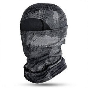 Unisex Camouflage <b>Full</b> <b>Face</b> <b>Balaclava</b> Mask Breathable Waterproof Outdoor Spandex Polyester Solid Color Casual Adult Headwear - Product Image 1