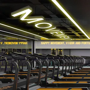 Lettres lumineuses en acrylique 3D personnalisées avec éclairage frontal LED pour la décoration de <span class=keywords><strong>plafond</strong></span> de salle de sport, centre de fitness, club d'exercices - Product Image 2