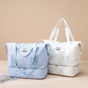 Custom Logo Gym Luggage <b>Bag</b> Oxford Cloth Travel Handbag Fitness Exercise <b>Overnight</b> <b>Bag</b> with Water Resistant Polyester Lining - Product Image 2