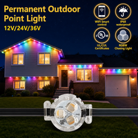 Guirlandes lumineuses de Noël extérieures personnalisées de 200, 300 et 400 pieds, à points lumineux permanents, 30 mm, 12V, 24V, 36V, 3 LED