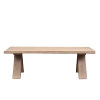 Tables basses de salon en bois massif recyclé, style rustique antique vintage, sur mesure