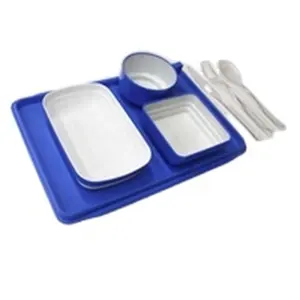 High Quality Airline Product White Disposable Dinner Plate Set