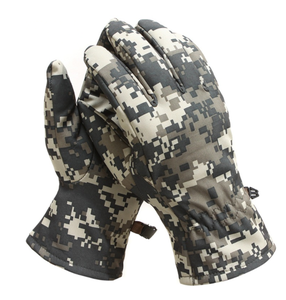 Gants softshell imperméables DFG929 ACU Ruins Python gris camouflage 3D arbre d'érable, isolation thermique hivernale - Product Image 3